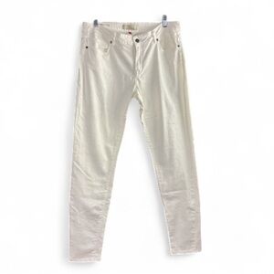 J by cookie Johnson white jeans size 30 slim boyfriend nice